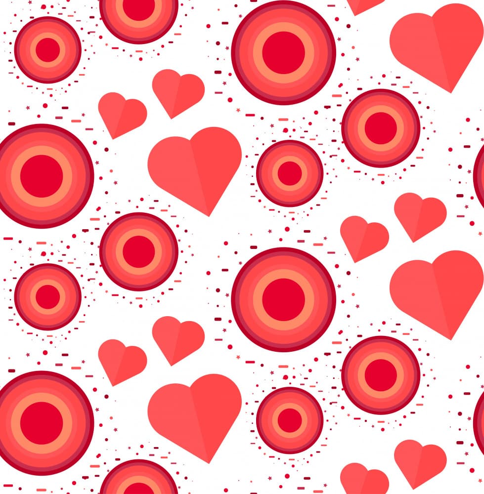 Valentine Love Pattern by Marika Barsrsind β canvas wall art