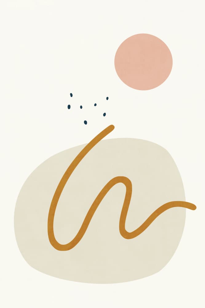 Earthy Abstract Forms by amini54 — canvas wall art