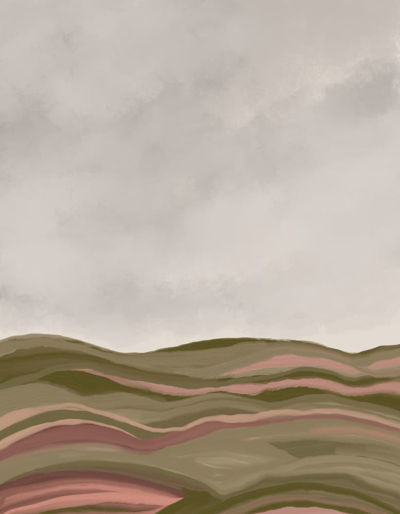 Serene Rolling Hills by Josie George — canvas wall art