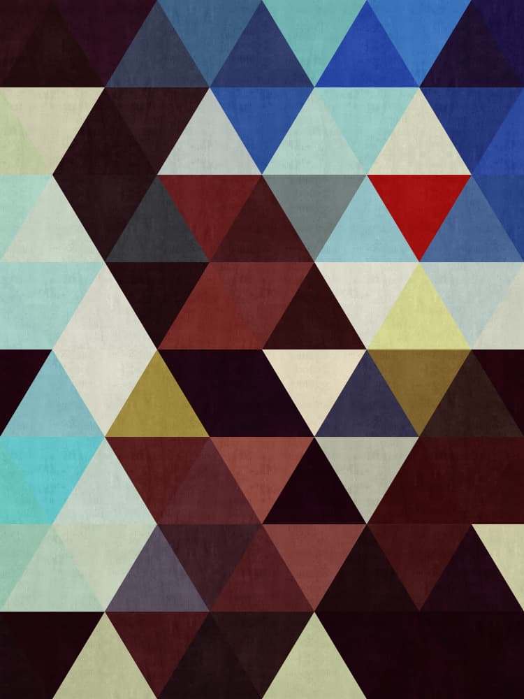 Geometry of triangles 4 by Vitor Costa — canvas wall art