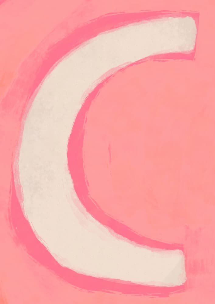 C(pink) by Treechild — canvas wall art