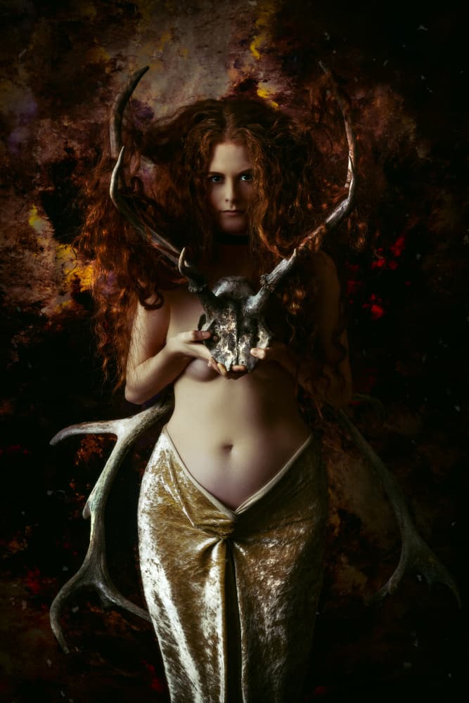 Wild Forest Goddess by Ruslan Bolgov — canvas wall art