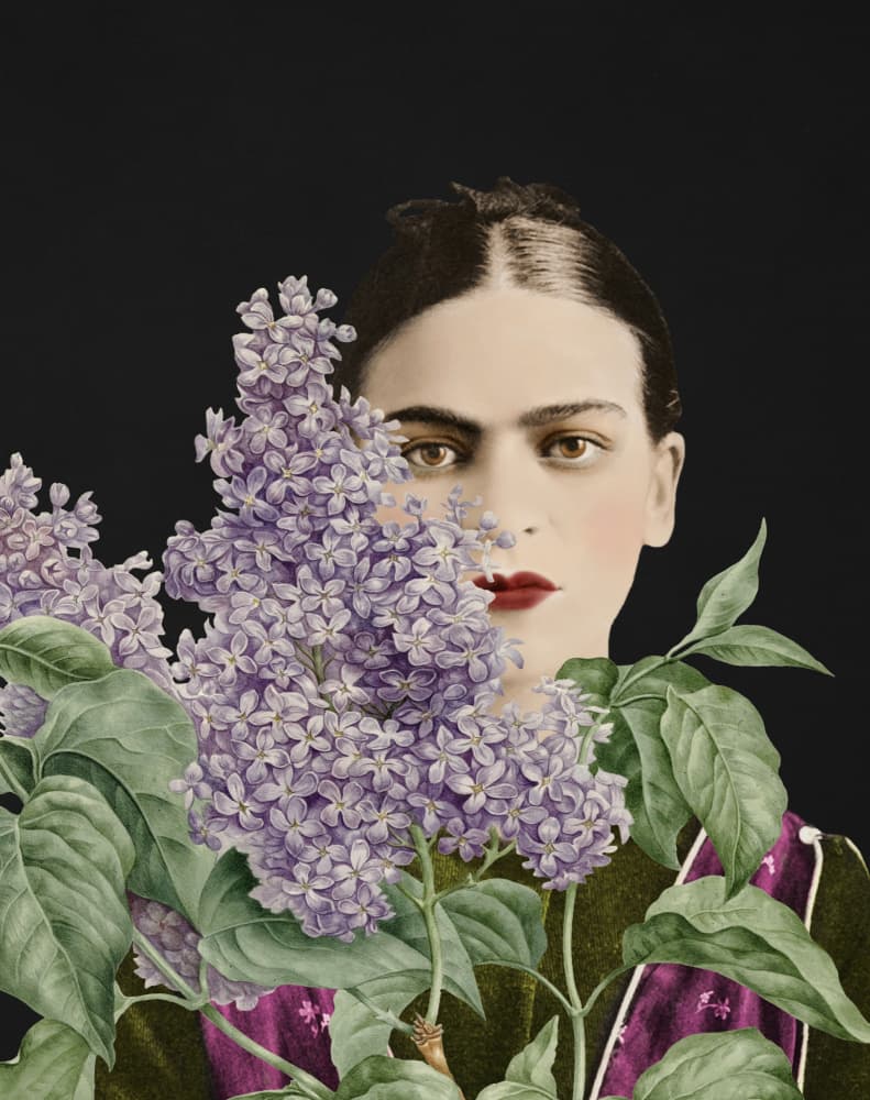 Gaze Through Lilacs by Marja van den Hurk — canvas wall art
