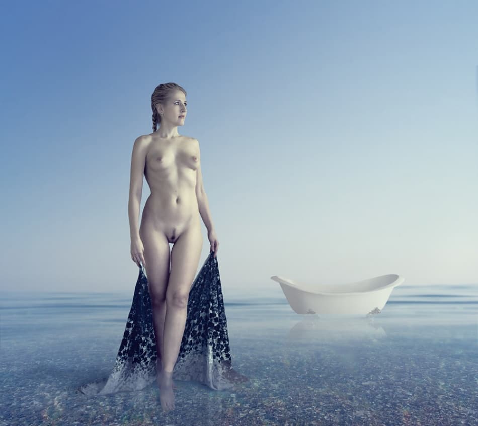 sea bath by Dmitry Frizel — canvas wall art