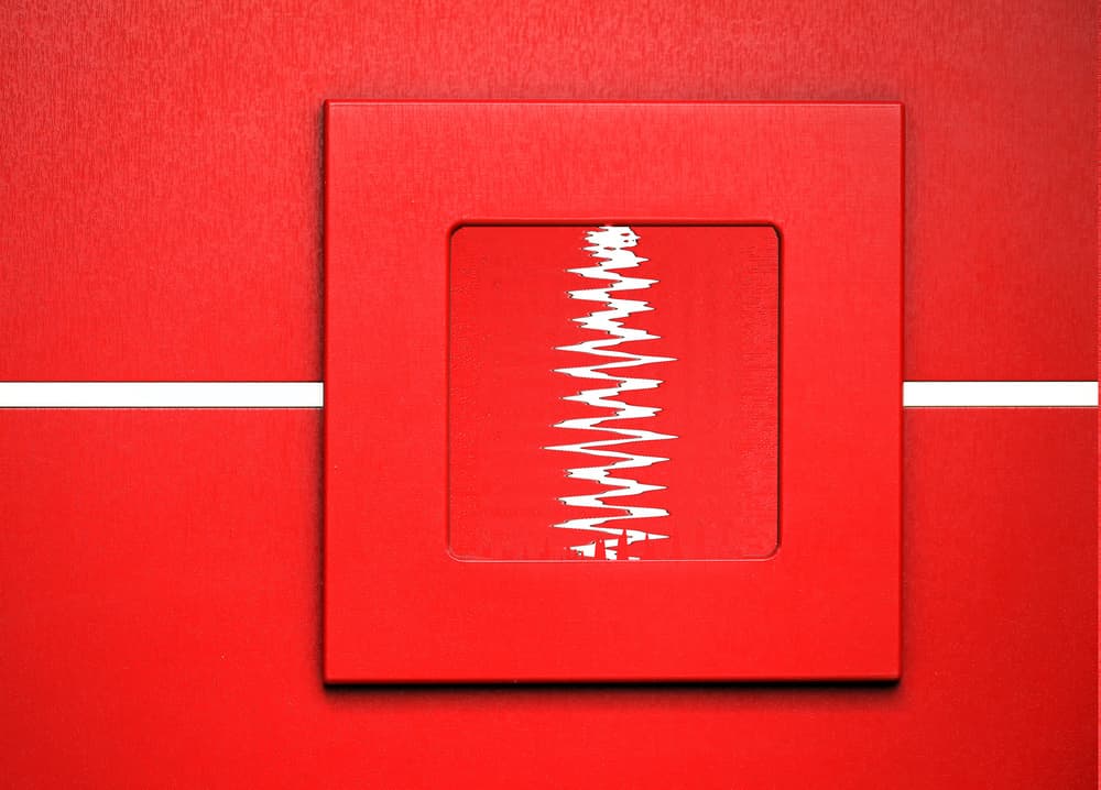 Abstract Red Pulse by Hans-Wolfgang Hawerkamp — canvas wall art