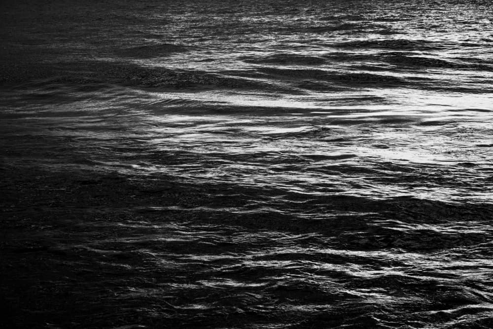 Moonlit Ocean Surface by Photolovers — canvas wall art