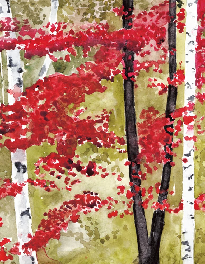 Vibrant Autumn Forest by RodMacIver — canvas wall art