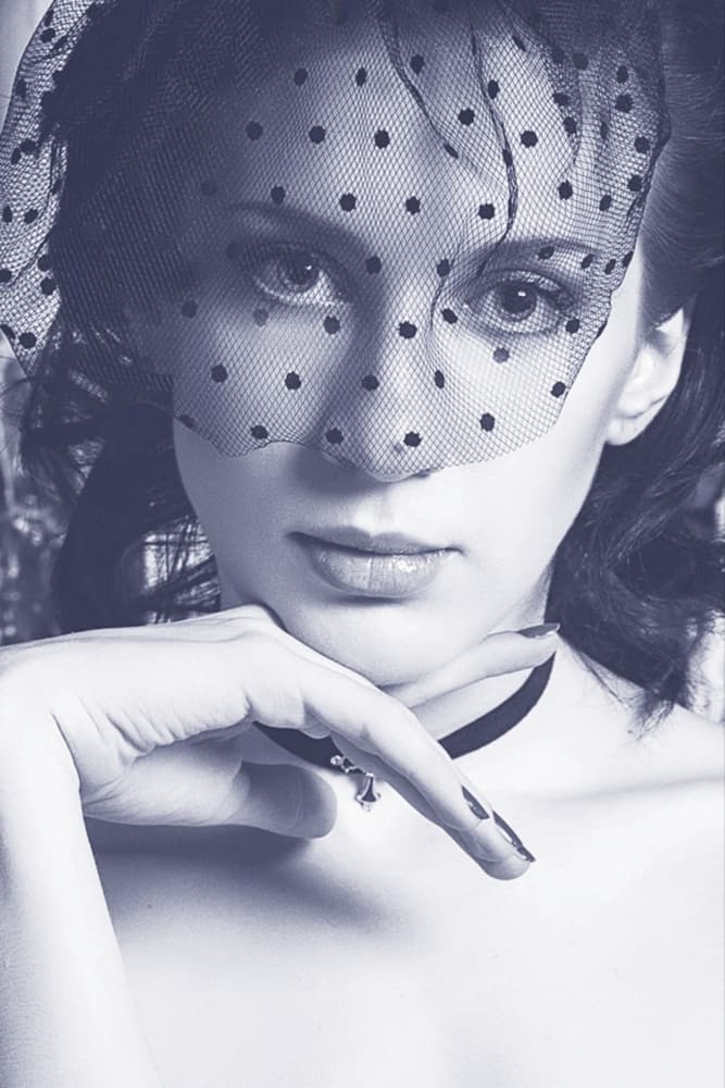 Elegant Veiled Woman by Zanna — canvas wall art