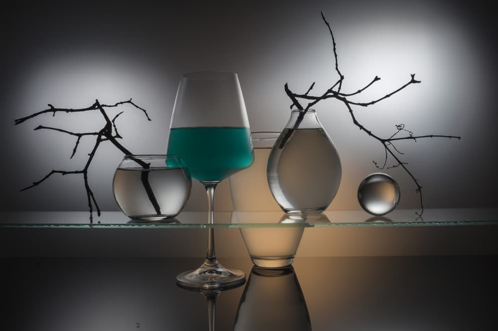 Minimalist Glass Serenity by Evgeniy Popov — canvas wall art