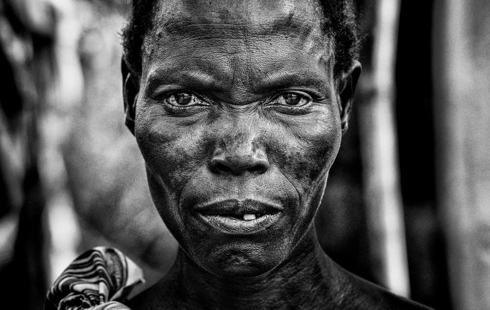 Weathered African Face by Joxe Inazio Kuesta Garmendia — canvas wall art