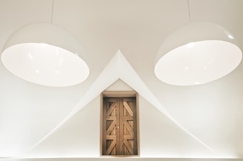 Modern White Interior Door by Linda Wride — canvas wall art