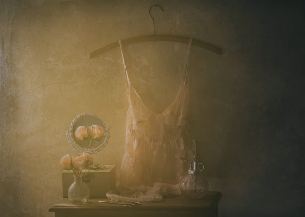 Vintage Boudoir Lingerie by Delphine Devos — canvas wall art