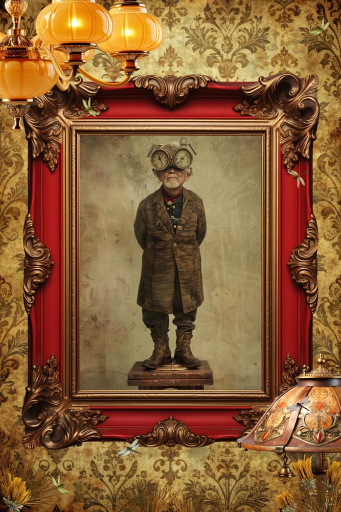 Peculiar Steampunk Gentleman by Sue Skellern — canvas wall art