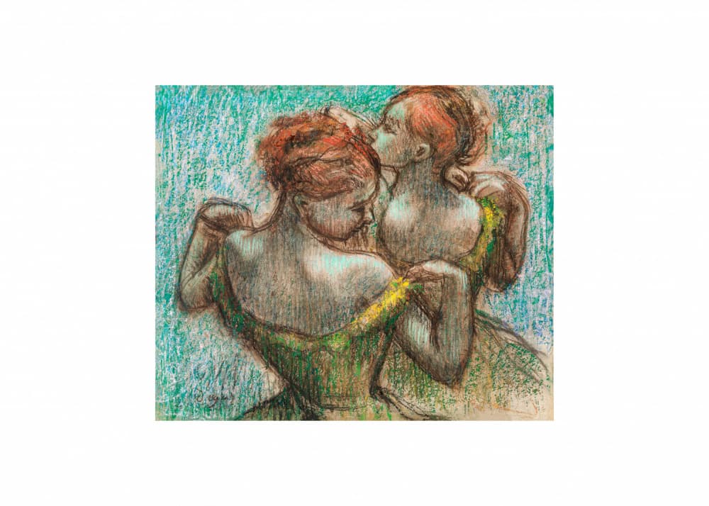 Two Dancers No.2 by Edgar Degas — canvas wall art