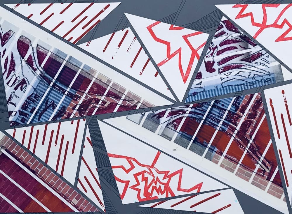 Abstract Urban Geometry by kellymariesmith — canvas wall art