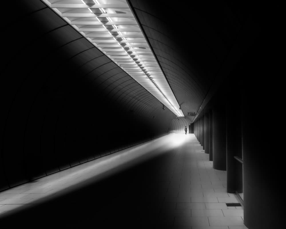Solitary Journey Underground by Andy Dauer — canvas wall art
