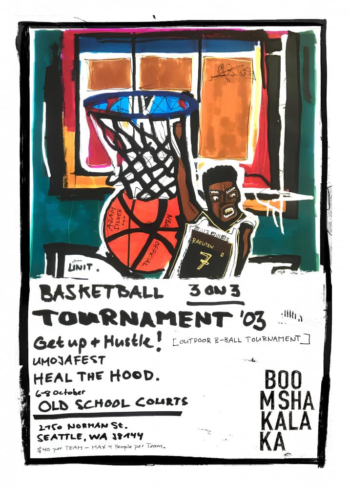Basketball Slam Dunk by Stefan Bammert — canvas wall art