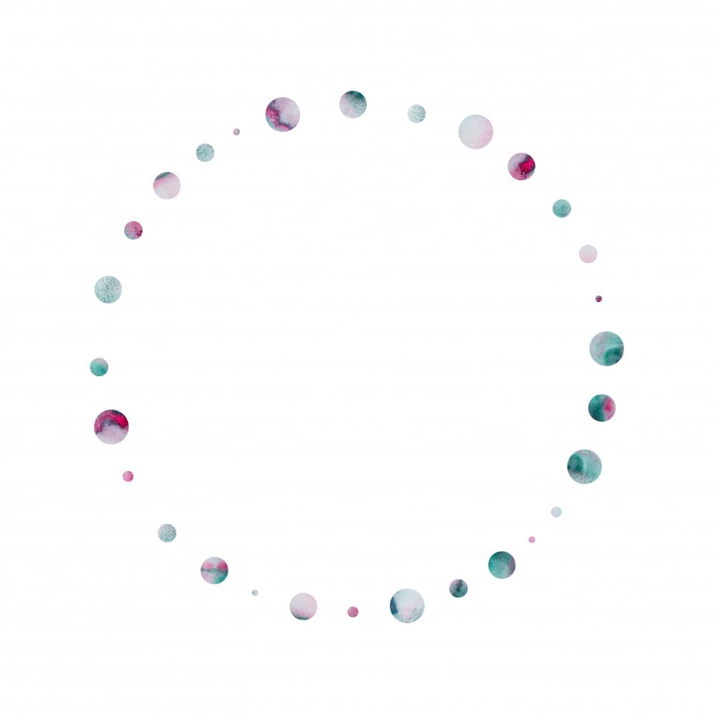 Ethereal Watercolor Circles by Fabiana Silveira — canvas wall art