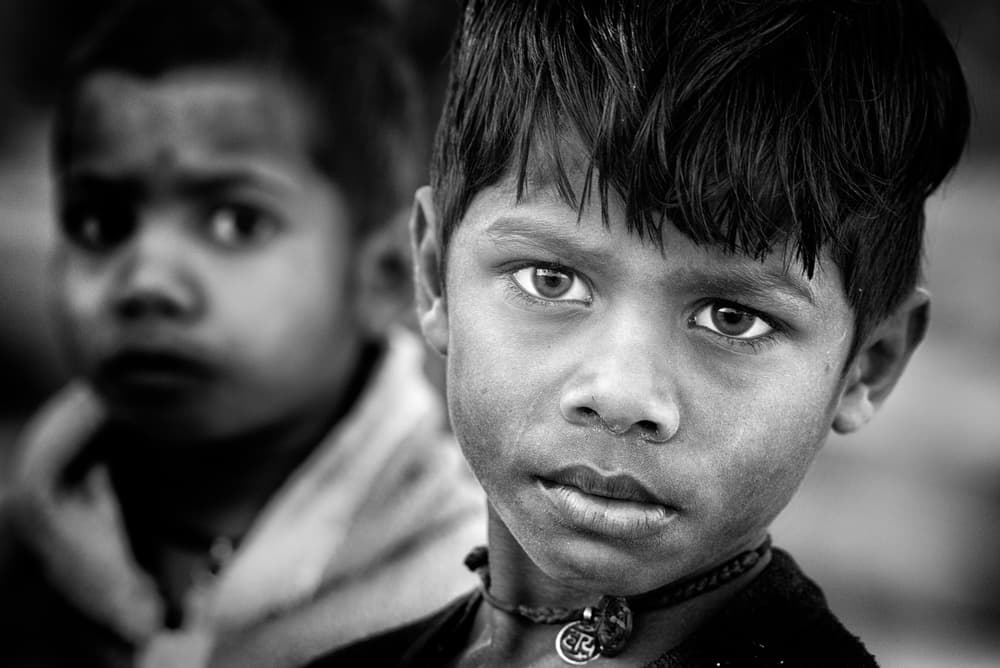 Indian Boy Portrait by Giovanni Cavalli — canvas wall art