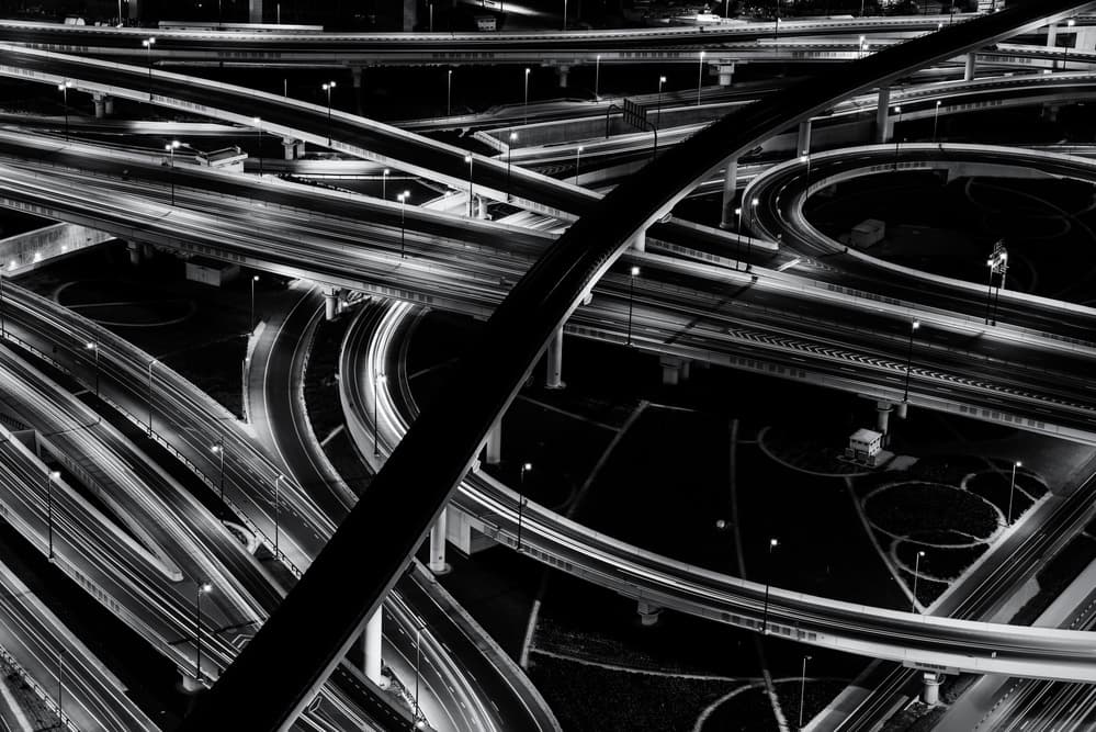Urban Highway Flow by Andreas Agazzi — canvas wall art