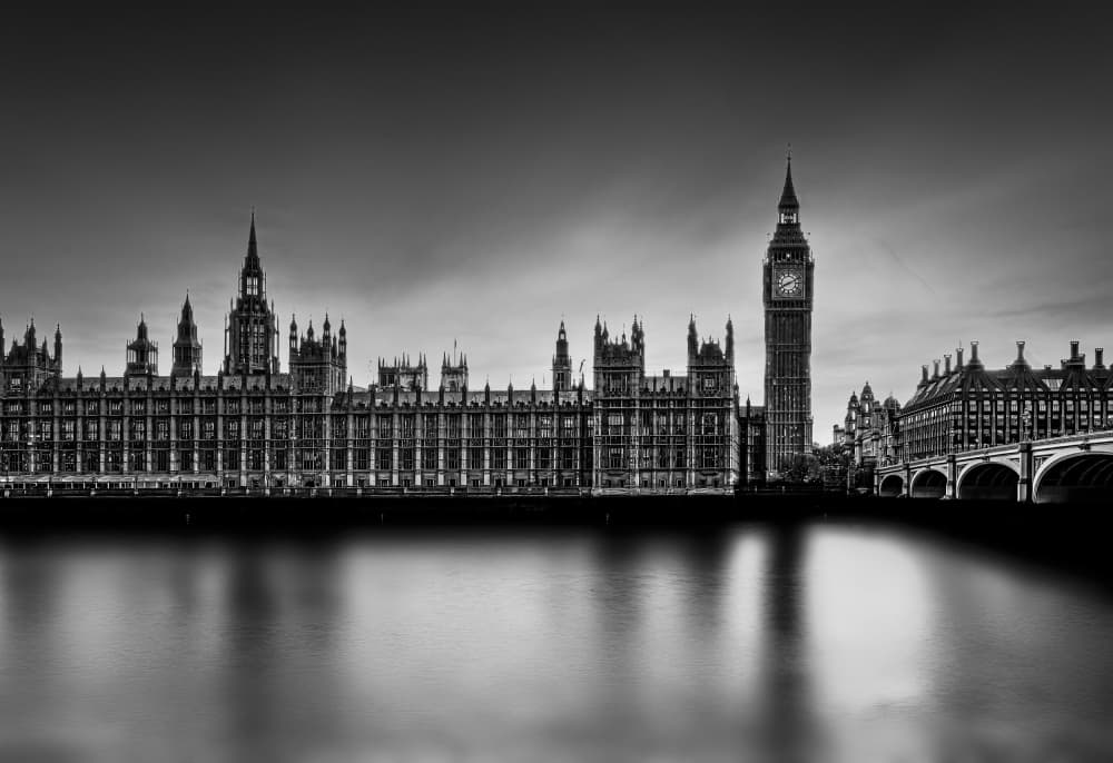 Westminster Night Reflections by Kenneth-Wei Zeng — canvas wall art