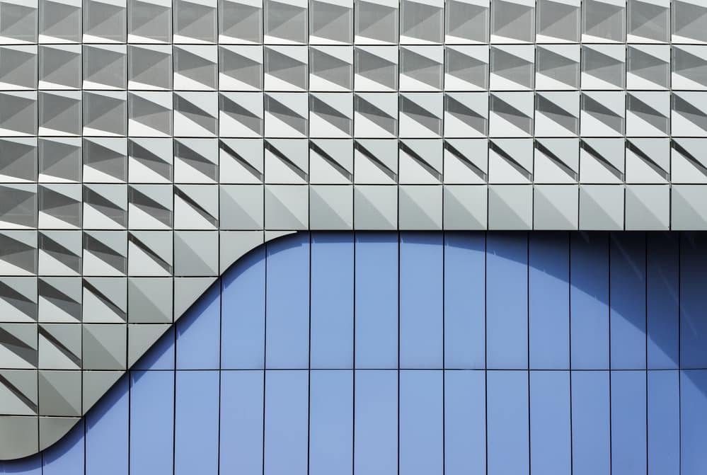 Geometric Blue Architecture by Greetje van Son — canvas wall art