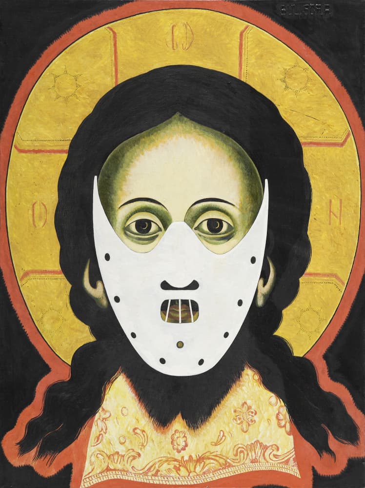 Masked Icon by Anton Terziev — canvas wall art