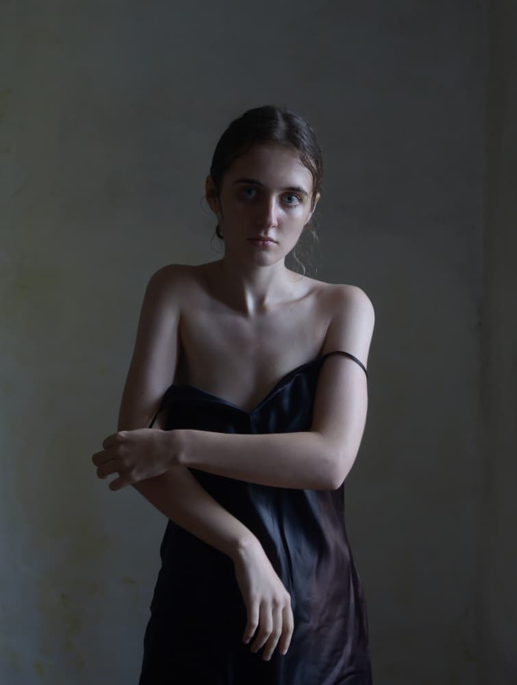 Pensive Young Woman by Małgorzata Masarz — canvas wall art