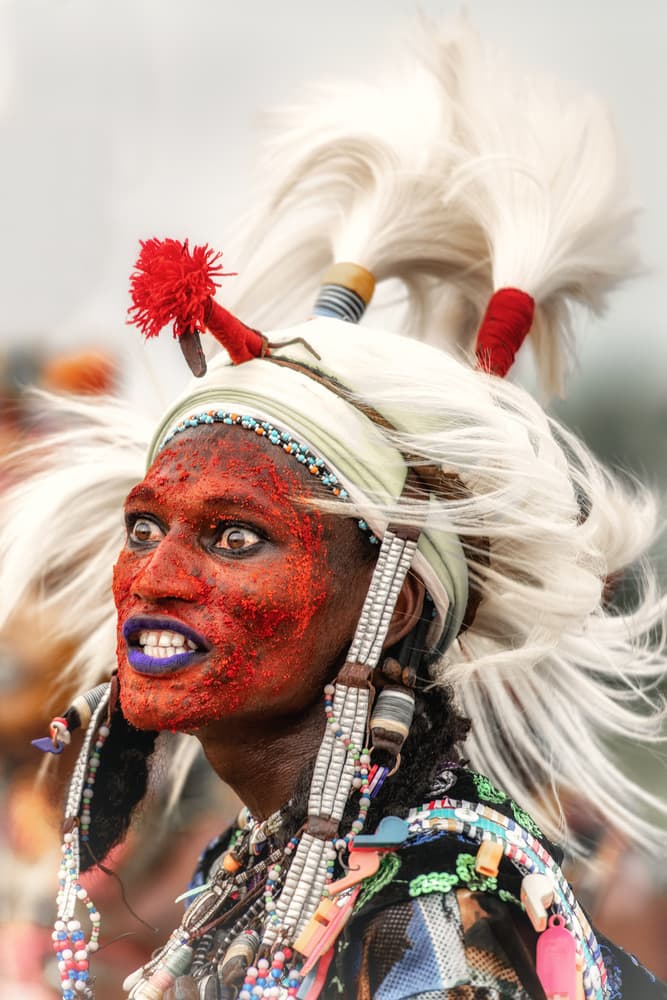Wodaabe Man Portrait by Trevor Cole — canvas wall art