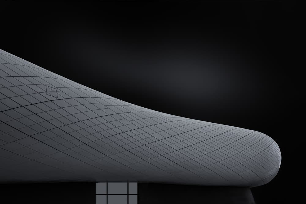 Modern Curved Facade by Rolf Endermann — canvas wall art