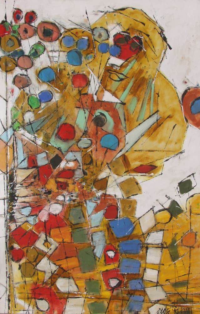 Abstract Colorful Forms by Barbara Piatti — canvas wall art