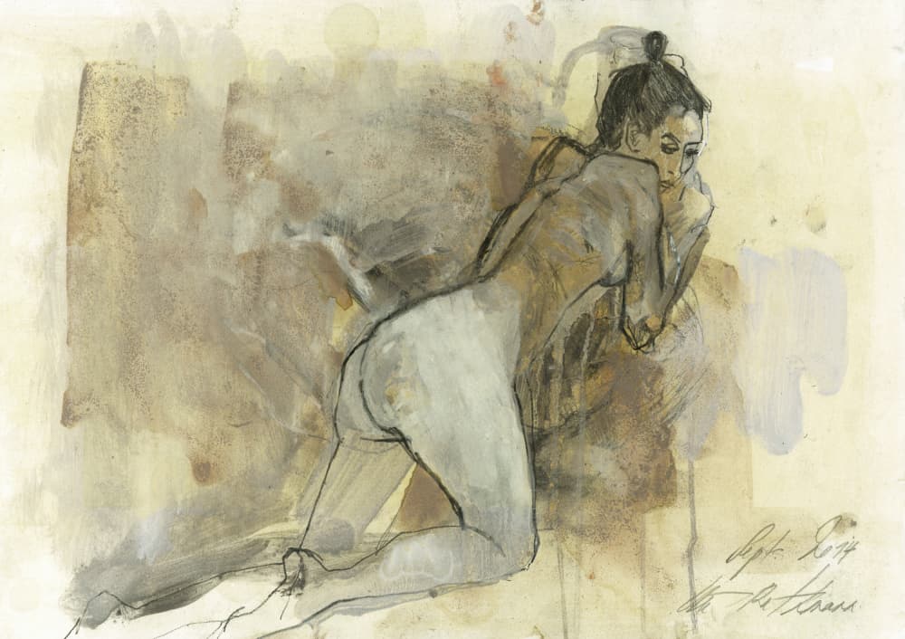 Graceful Nude Study by Ute Rathmann — canvas wall art