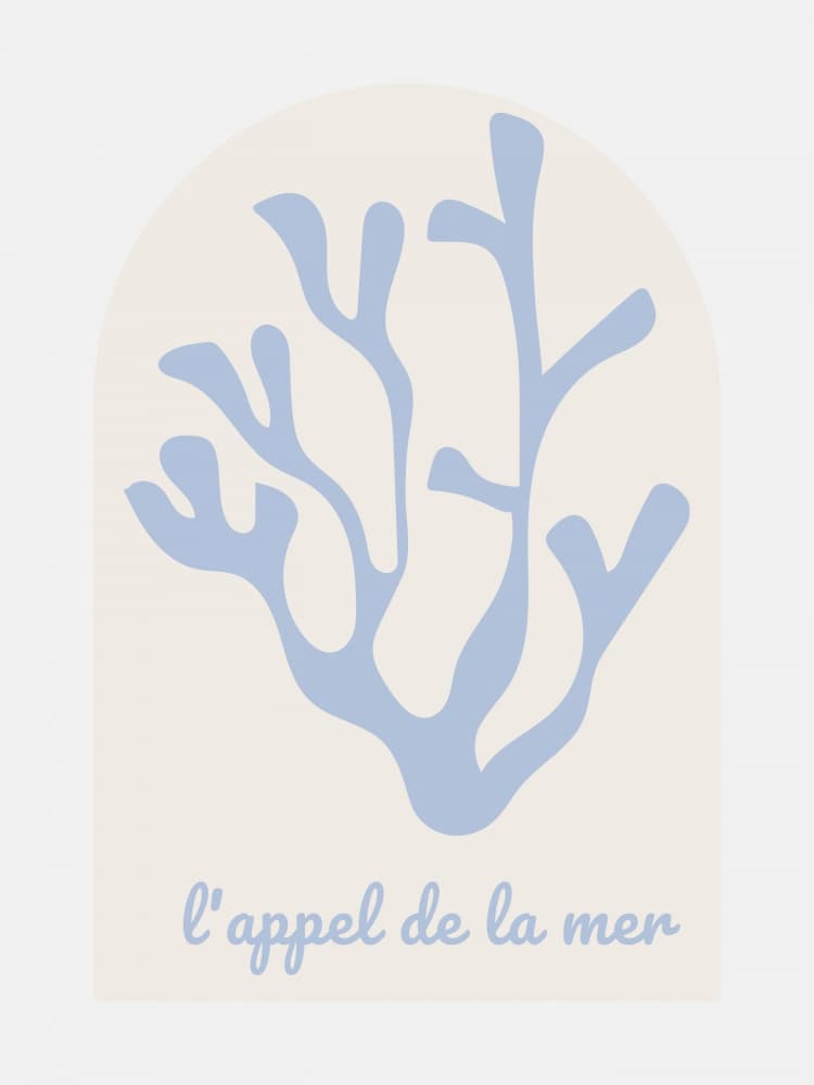 Ocean Call Coral by Jolly and Dash — canvas wall art