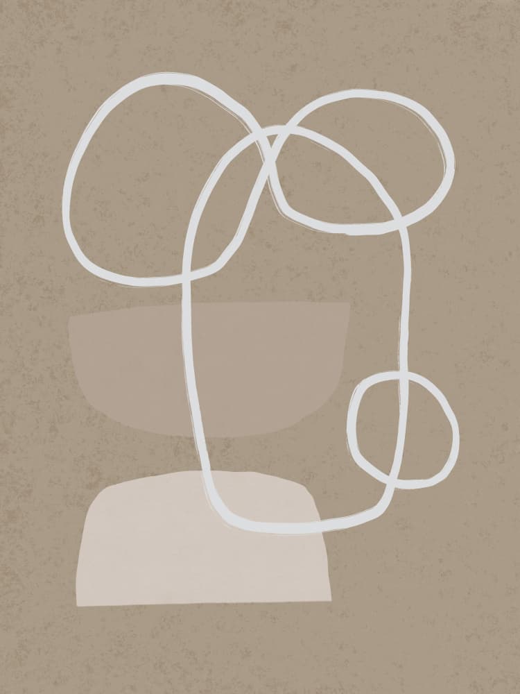 Continuous Line Forms by Little Dean — canvas wall art