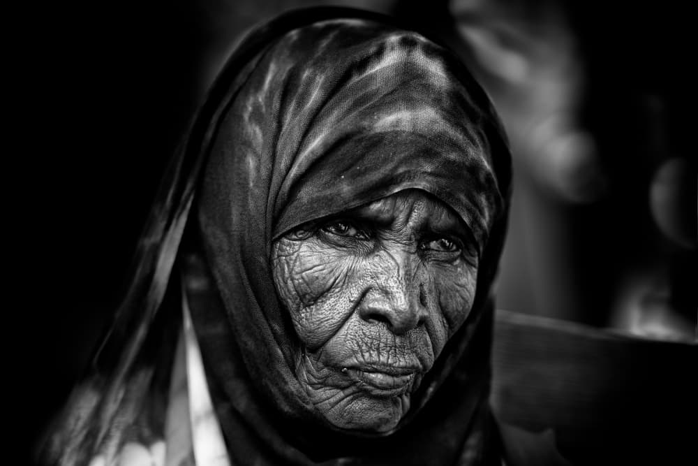 Wise Elder Portrait by Trevor Cole — canvas wall art