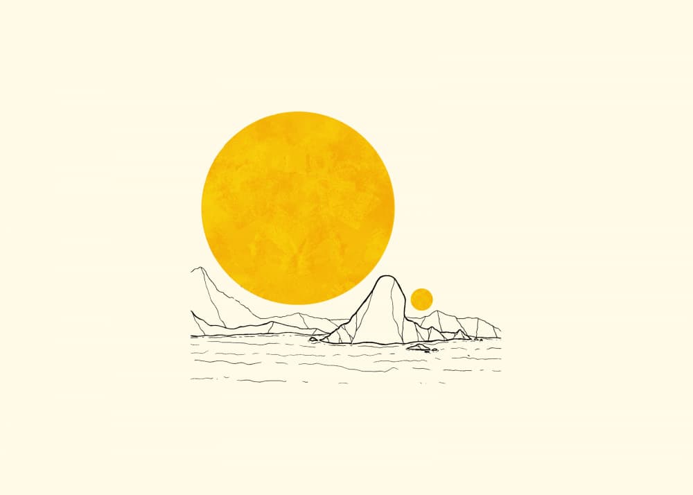 Golden Sun Peaks by Stephen Wade — canvas wall art