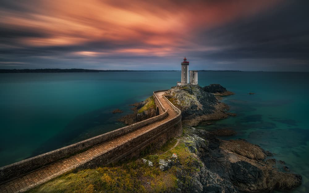 Coastal Path Lighthouse by Tomasz Rojek — canvas wall art