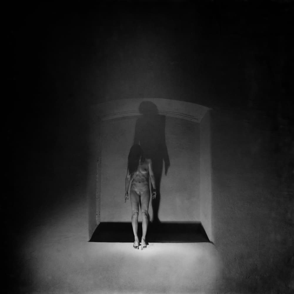 Mysterious Shadow Figure by Yaroslav Vasiliev-Apostol — canvas wall art