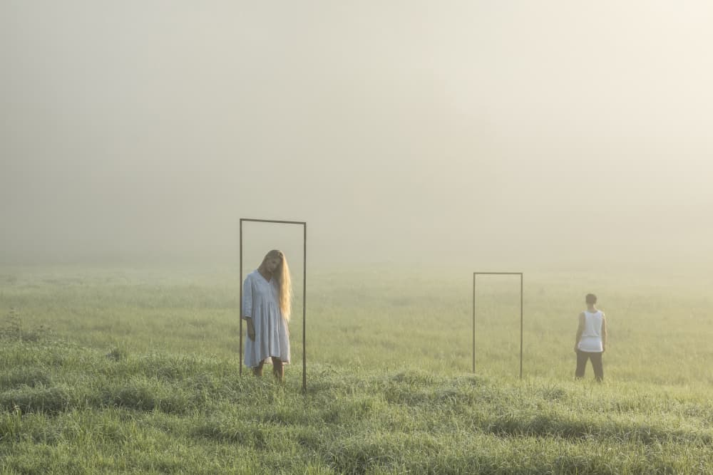 Figures in Morning Mist by Leszek Paradowski — canvas wall art