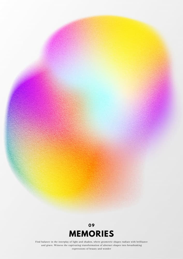 Vibrant Abstract Gradient by RS LAB STUDIO — canvas wall art