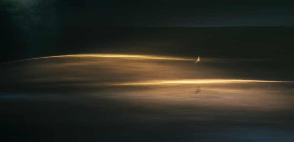 Golden Crescent Reflections by Sherin.Abdou — canvas wall art