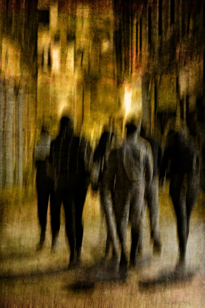 Blurred City Crowd by Isabelle DUPONT — canvas wall art
