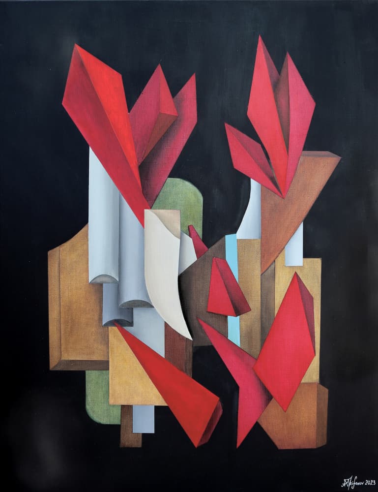 Vibrant Geometric Forms by Alexander Trifonov — canvas wall art