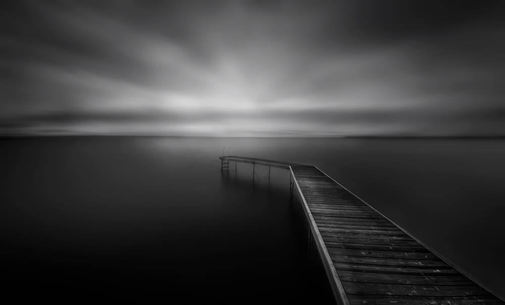 Moody Lake Path by Larry Deng APA — canvas wall art