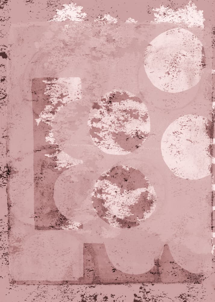 Distressed Pink Geometry by Dina Dankers — canvas wall art