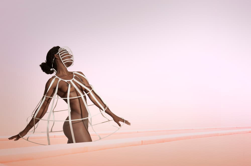 Elegant Framed Figure by Christine von Diepenbroek — canvas wall art