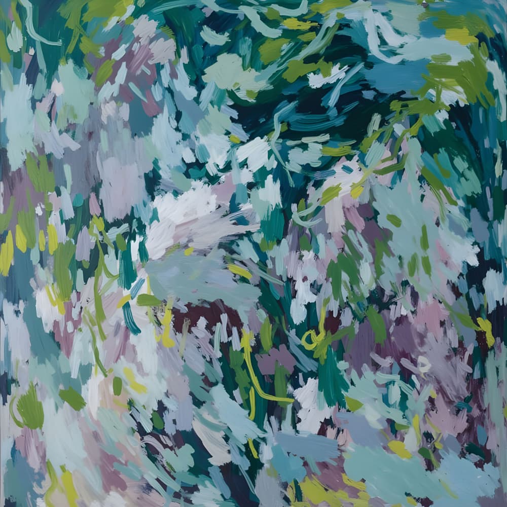 Lush Abstract Foliage by Edie — canvas wall art
