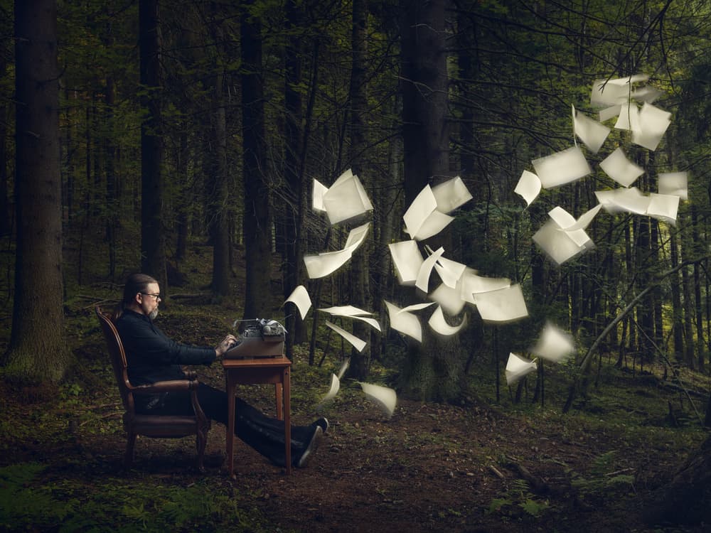 Creative Forest Writer by Petri Damstén — canvas wall art