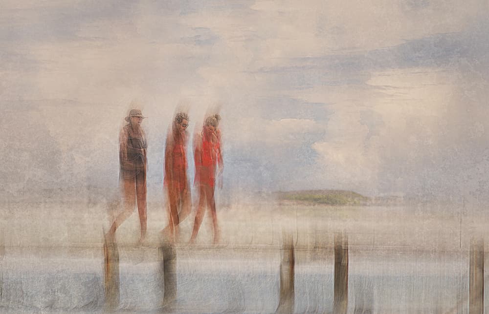 Ethereal Beach Stroll by Jan van der Linden — canvas wall art