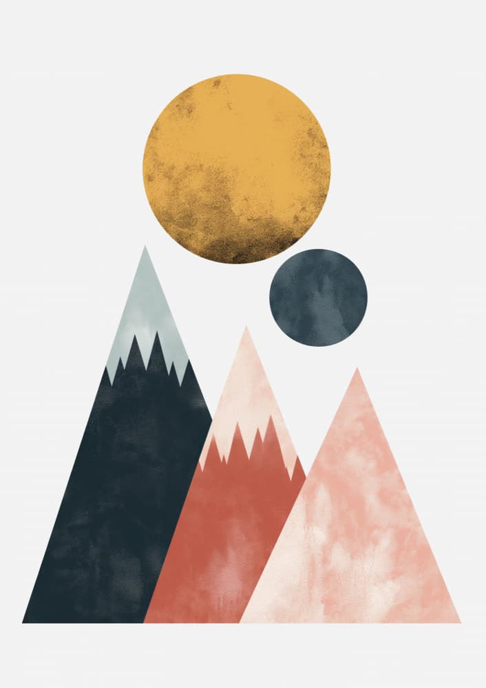 Celestial Desert Mountains by SHANDU — canvas wall art